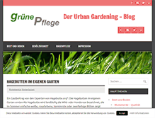 Tablet Screenshot of gruene-pflege.de